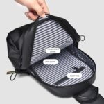 WEIXIER 2122 Bolso bandolera informal de un solo hombro, bolso impermeable para motocicleta de gran capacidad - Imagen 10