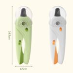 Cortauñas LED para mascotas, cortauñas para perros y gatos con pulidor de uñas, White - Imagen 3