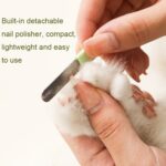 Cortauñas LED para mascotas, cortauñas para perros y gatos con pulidor de uñas, White - Imagen 7