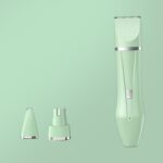 Afeitadora eléctrica multifuncional para mascotas, cortadora de pelo para perros y gatos, 3-in-1 Green