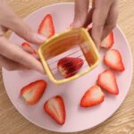 Rebanador de tazas, uva, fresa, herramienta para cortar verduras, utensilio de cocina - Imagen 4