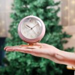 Reloj redondo de metal, despertador electrónico silencioso para niños con luz - Imagen 5