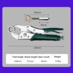Alicates para calefacción de suelo Alicates de instalación de limpieza para extracción de tuberías de calefacción Manual, 6 Point - Imagen 2
