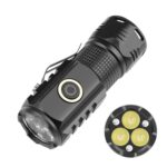 3LED Luz fuerte TYPE-C Carga Conveniente Mini linterna multifunción