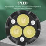 3LED Luz fuerte TYPE-C Carga Conveniente Mini linterna multifunción - Imagen 5