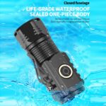 3LED Luz fuerte TYPE-C Carga Conveniente Mini linterna multifunción - Imagen 10