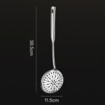 Kacheeg Hogar Espátula de Acero Inoxidable Utensilios de Cocina Herramientas de Cocina, Leaky Spoon - Imagen 2
