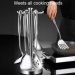 Kacheeg Hogar Espátula de Acero Inoxidable Utensilios de Cocina Herramientas de Cocina, Rice Spoon - Imagen 9