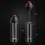 Kacheeg Batidor de café eléctrico de acero inoxidable Mezclador de espuma de leche para batir portátil - Imagen 2