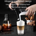 Kacheeg Batidor de café eléctrico de acero inoxidable Mezclador de espuma de leche para batir portátil - Imagen 8