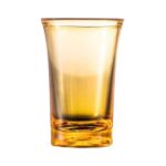 Mini vaso de licor colorido acrílico para fiesta en barra de 35ml, Yellow
