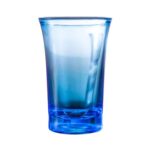 Mini vaso de licor colorido acrílico para fiesta en barra de 35ml, Blue