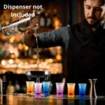 Mini vaso de licor colorido acrílico para fiesta en barra de 35ml, Purple - Imagen 7