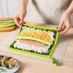 Molde de rollo de mano de cortina de Sushi de silicona, herramienta Kimbap de doble cara - Imagen 2