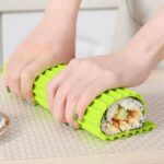 Molde de rollo de mano de cortina de Sushi de silicona, herramienta Kimbap de doble cara - Imagen 4