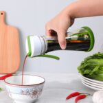 Taza mezcladora de ensalada, botella agitadora de salsa de vinagre con báscula para cocina, 101-200ml - Imagen 3