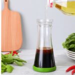 Taza mezcladora de ensalada, botella agitadora de salsa de vinagre con báscula para cocina, 101-200ml - Imagen 4