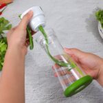 Taza mezcladora de ensalada, botella agitadora de salsa de vinagre con báscula para cocina, 101-200ml - Imagen 5
