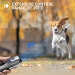 Repelente de perros ultrasónico para mascotas, dispositivo de entrenamiento antiladridos, repelente de perros de alta potencia con linterna LED, PU31 - Imagen 2