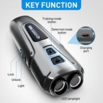 Repelente de perros ultrasónico para mascotas, dispositivo de entrenamiento antiladridos, repelente de perros de alta potencia con linterna LED, PU31 - Imagen 4