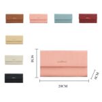Baellerry N8918 Cartera larga de gran capacidad para mujer, bolso de mano con hebilla magnética para teléfono - Imagen 2
