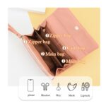 Baellerry N8918 Cartera larga de gran capacidad para mujer, bolso de mano con hebilla magnética para teléfono - Imagen 4