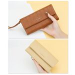 Baellerry N8918 Cartera larga de gran capacidad para mujer, bolso de mano con hebilla magnética para teléfono - Imagen 7