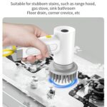 Cepillo de limpieza eléctrico inalámbrico de mano multifuncional - Imagen 8
