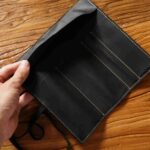 Estuche Retro de cuero genuino para lápices, cortina, cuerda para atar con llave - Imagen 5
