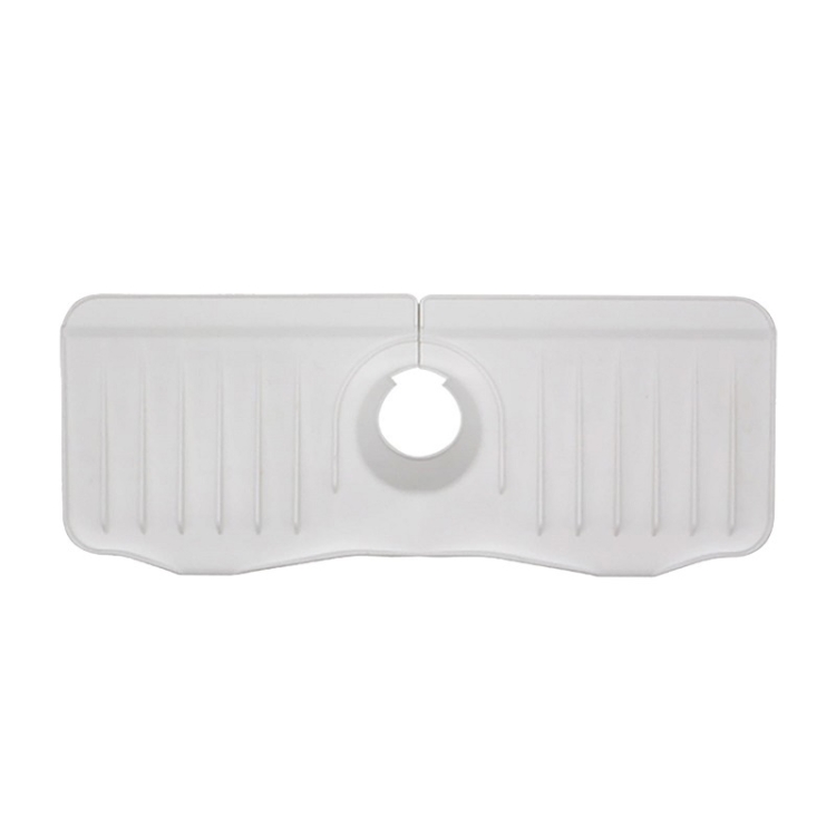TBD0604362901A.jpg Alfombrilla de drenaje antisalpicaduras para grifo de silicona para cocina y baño, White - Imagen 1
