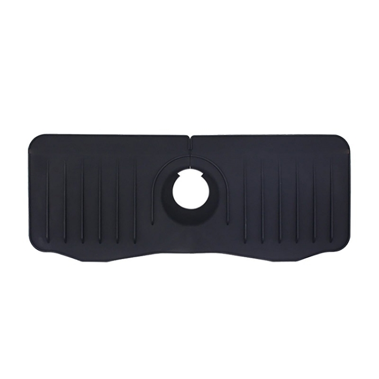 TBD0604362903A.jpg Alfombrilla de drenaje antisalpicaduras para grifo de silicona para cocina y baño, Black - Imagen 1
