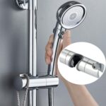 Soporte de ducha ajustable con hebilla recta, barra de ducha, Base elevadora, estante para cabezal de ducha - Imagen 2