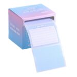 256 unidades/caja de notas adhesivas extraíbles, papel para billetes de notas de oficina