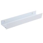 Estante de baño sin perforaciones, práctico estante de almacenamiento, 50cm White Paint