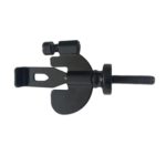 Tope de puerta antirrobo para el hogar dispositivo antipervertido portátil, Adjustable Black