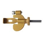 Tope de puerta antirrobo para el hogar dispositivo antipervertido portátil, Adjustable Gold