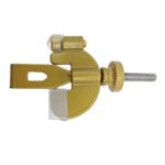 Tope de puerta antirrobo para el hogar dispositivo antipervertido portátil, Adjustable Gold With Cover