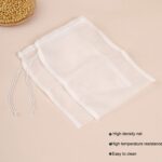 2 unids/pack hogar leche de soja heces bolsa de filtro de jugo de bolsa de malla, 80 Mesh - Imagen 4