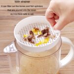 Hervidor de sopa con trampa de grasa para cocina, con colador, separador de grasa, taza con filtro, 1500ml - Imagen 6