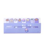 120 hojas/juego de marcadores de página de notas adhesivas Kawaii, banderas de archivos grabables y reposicionables, Dog