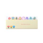 120 hojas/juego de marcadores de página de notas adhesivas Kawaii, banderas de archivos grabables y reposicionables, Flower