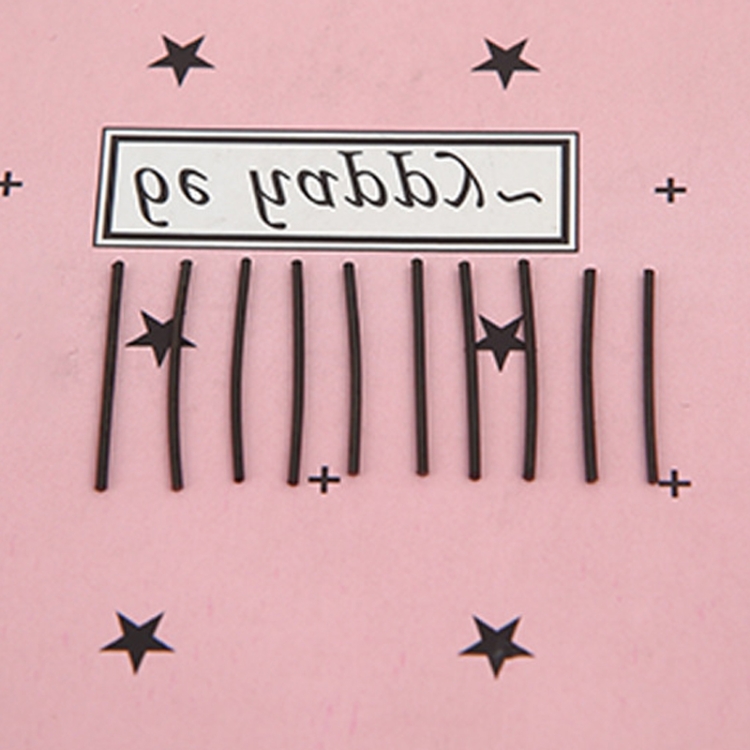 TBD0604384701.jpg 10 unids/pack de pendientes de plástico, palos para nutrir los oídos, pendientes desechables, Ear Sticks Black - Imagen 1