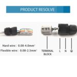 Conector impermeable de acoplamiento masculino y femenino tripolar del bloque de terminales del alambre en T al aire libre, 3 Pole - Imagen 7