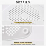 Almohadilla de drenaje para suelo con ventosa, cocina, baño, colador de pelo antiobstrucción, tapones de drenaje para suelo de alcantarillado - Imagen 5