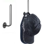 Estante de alambre de hierro en forma de L, soporte de almacenamiento para gorra de béisbol, soporte para sombrero montado en la pared - Imagen 2