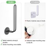 Estante de alambre de hierro en forma de L, soporte de almacenamiento para gorra de béisbol, soporte para sombrero montado en la pared - Imagen 4