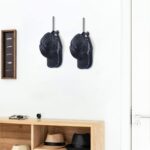 Estante de alambre de hierro en forma de L, soporte de almacenamiento para gorra de béisbol, soporte para sombrero montado en la pared - Imagen 7