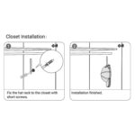Estante de alambre de hierro en forma de L, soporte de almacenamiento para gorra de béisbol, soporte para sombrero montado en la pared - Imagen 9