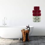 Toallero montado en la pared para baño, estante de almacenamiento multifuncional de hierro montado en la pared para vino - Imagen 6