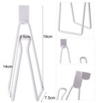 Toallero de papel para baño, estante montado en la pared, gancho para pañuelos sin perforar - Imagen 2